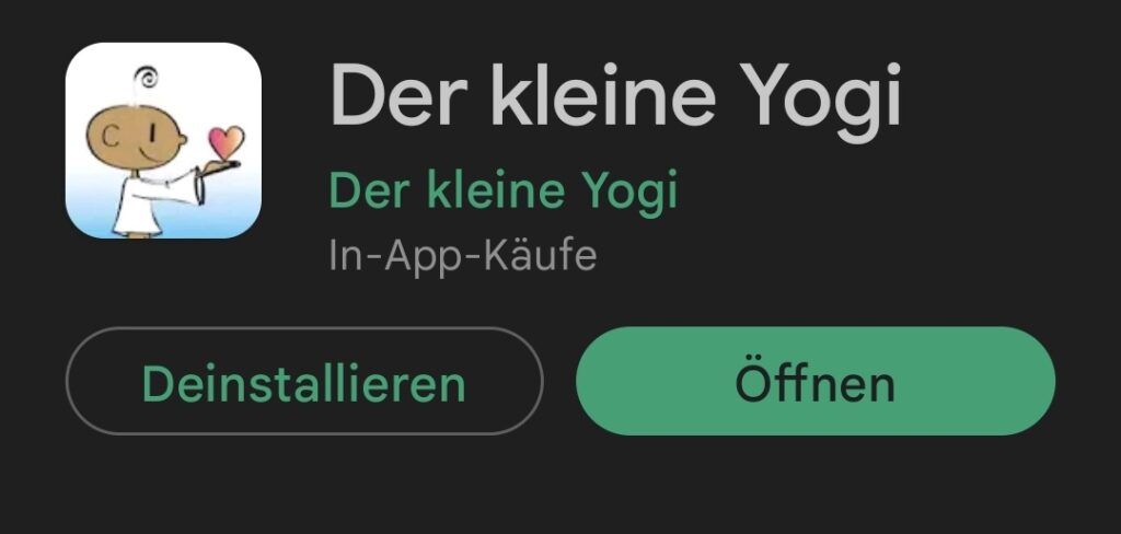 Screenshot App Der kleine Yogi